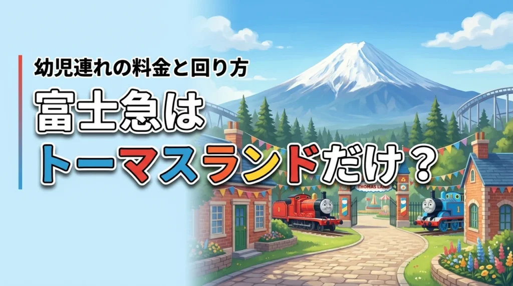 富士急はトーマスランドだけ目当てでOK？幼児連れのチケット代と効率的な回り方