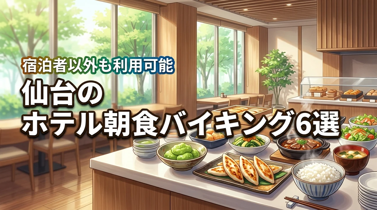 仙台の朝食バイキングを宿泊者以外で楽しめるおすすめホテル6選！料金や注意点も
